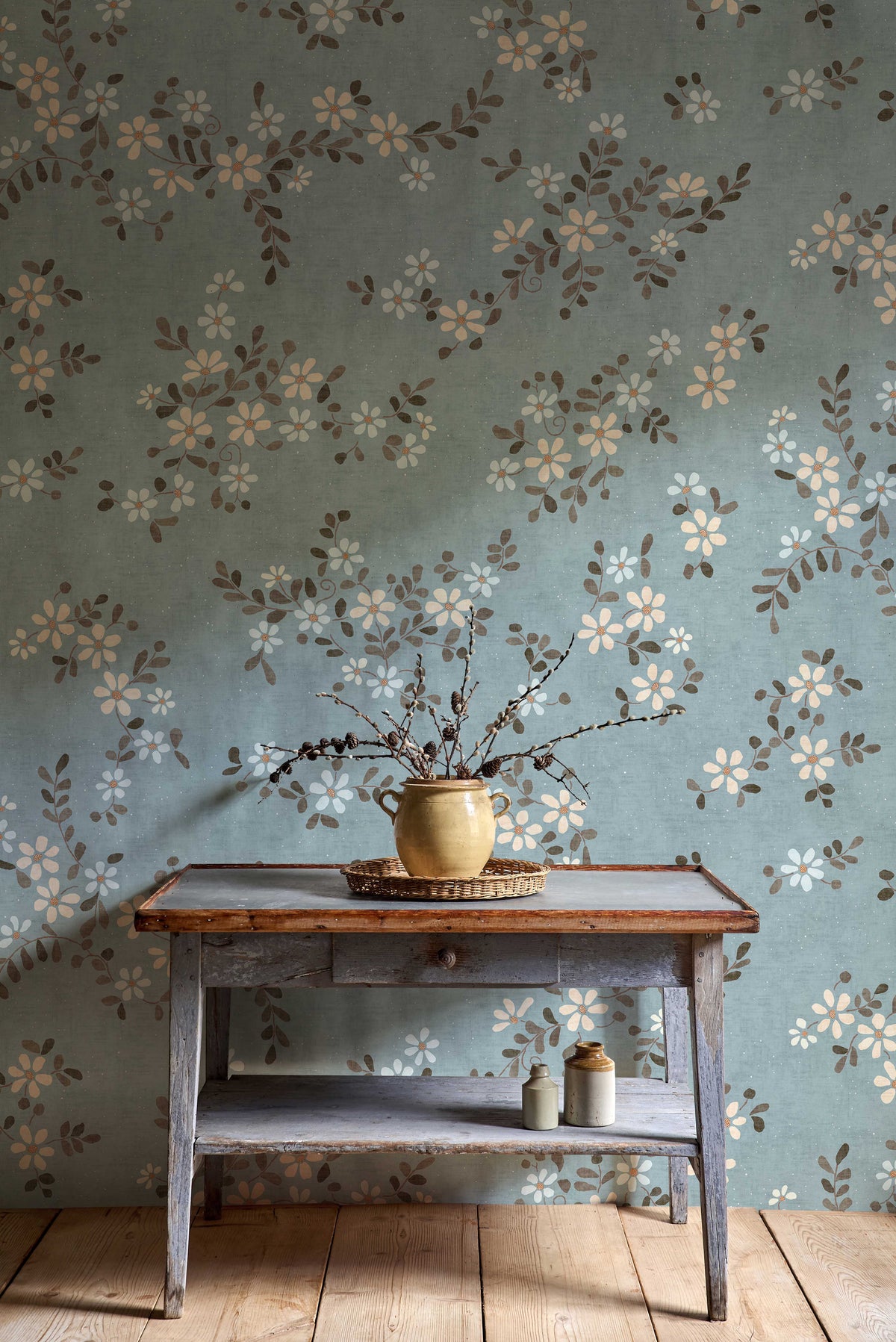 LW 375 677 Stellata Misty Wallpaper by Lewis & Wood