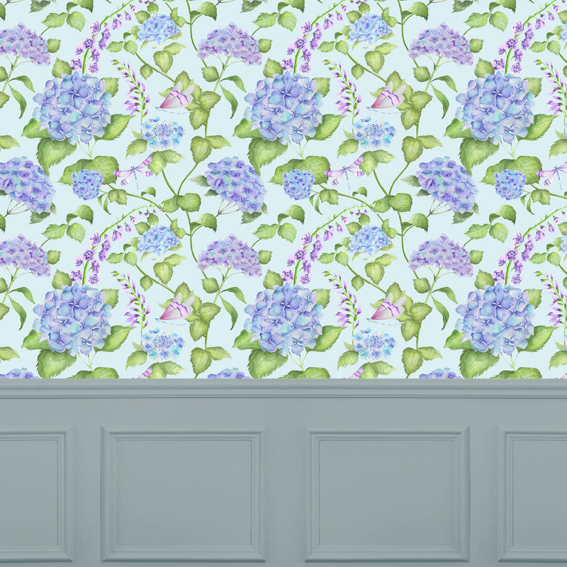 Sylvana Duck Egg Blue Wallpaper by Voyage Maison | SYLVANA/WPO/DEB