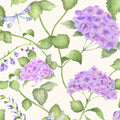Sylvana Violet Midsummer Meadows Wallpaper by Voyage Maison