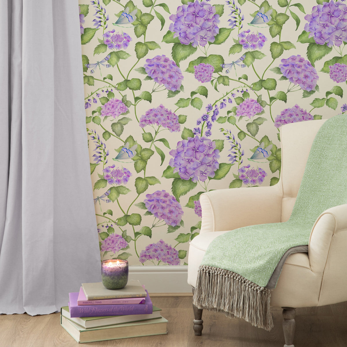 Sylvana Violet Wallpaper by Voyage Maison | SYLVANA/WPO/VIO