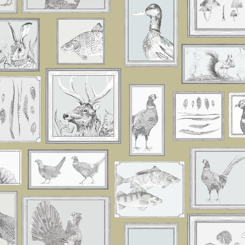 Sylva Mustard Wallpaper by Voyage Maison | SYLVA/WPO/MUS