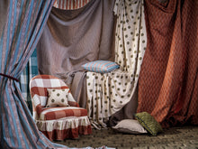 237740 Madras Check Madder Sabu Stripes & Ikats Fabric by Sanderson