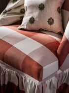 237740 Madras Check Madder Sabu Stripes & Ikats Fabric by Sanderson
