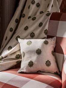 237740 Madras Check Madder Sabu Stripes & Ikats Fabric by Sanderson