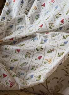 237807 Spring Meadow Embroidery Chintz Sanderson x National Trust Volume II Fabric by Sanderson