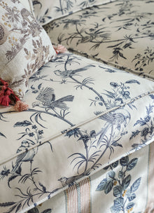 227399 Paradise Woods Toile Woad Sanderson x National Trust Volume II Fabric by Sanderson