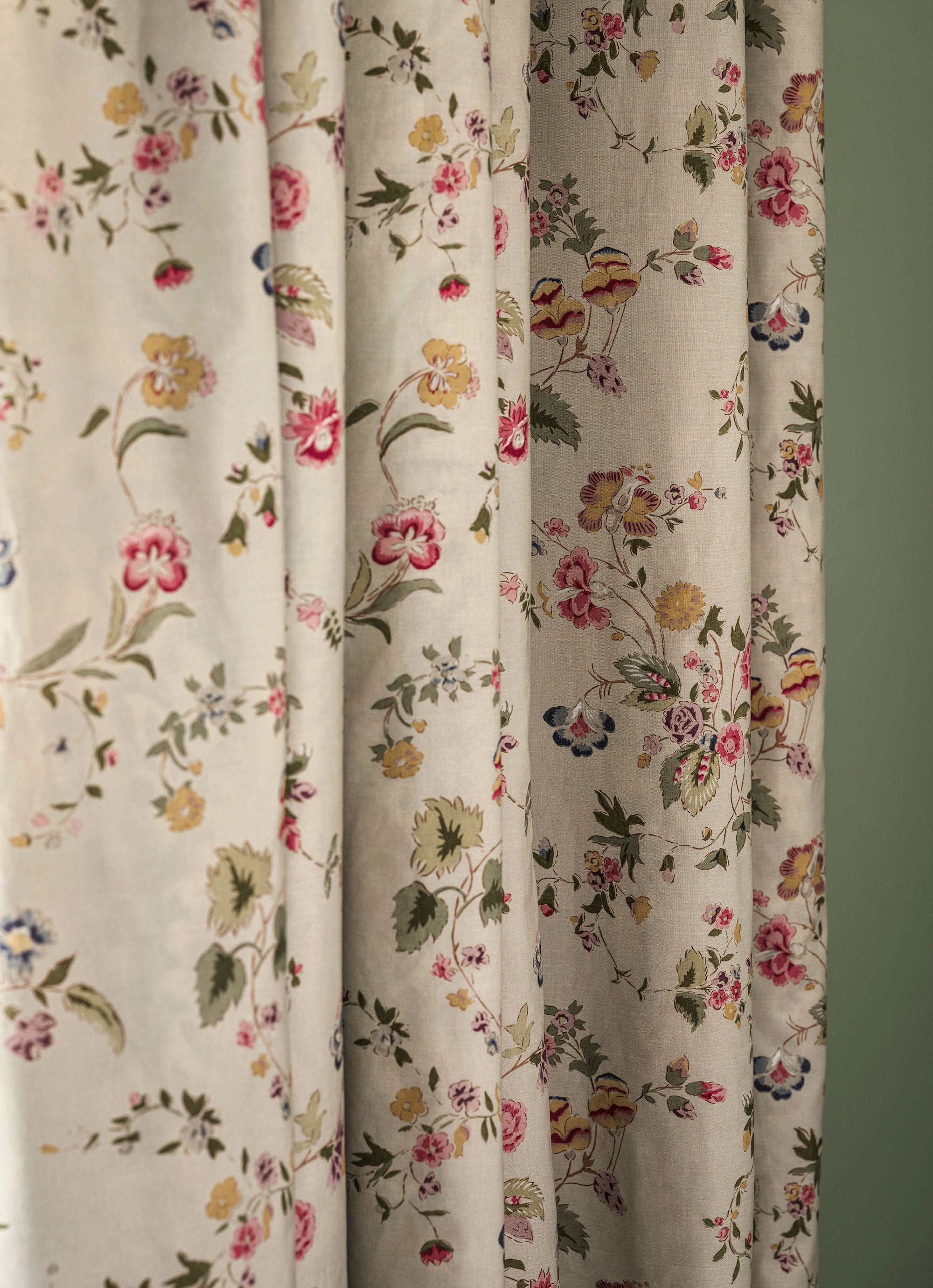227404 Nectar Fields Sage/Blossom Sanderson x National Trust Volume II Fabric by Sanderson