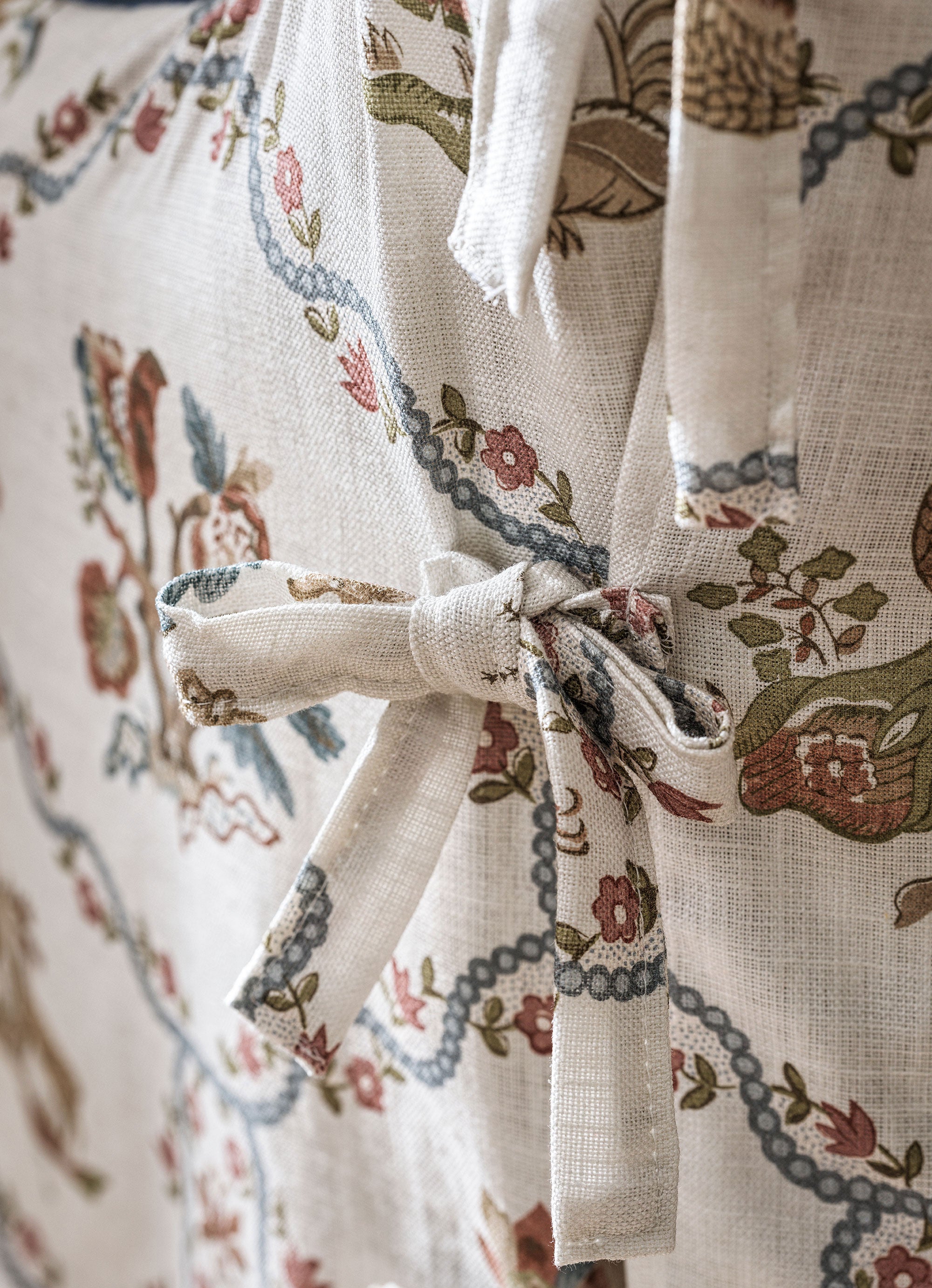 227410 Partridge & Pear Porcelain/Blossom Sanderson x National Trust Volume II Fabric by Sanderson