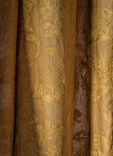 237812 Medieval Embroidery Mustard Sanderson x National Trust Volume II Fabric by Sanderson