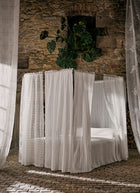 237777 Great Egrets Silk Sanderson Sheers Fabric by Sanderson