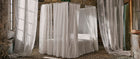 237777 Great Egrets Silk Sanderson Sheers Fabric by Sanderson