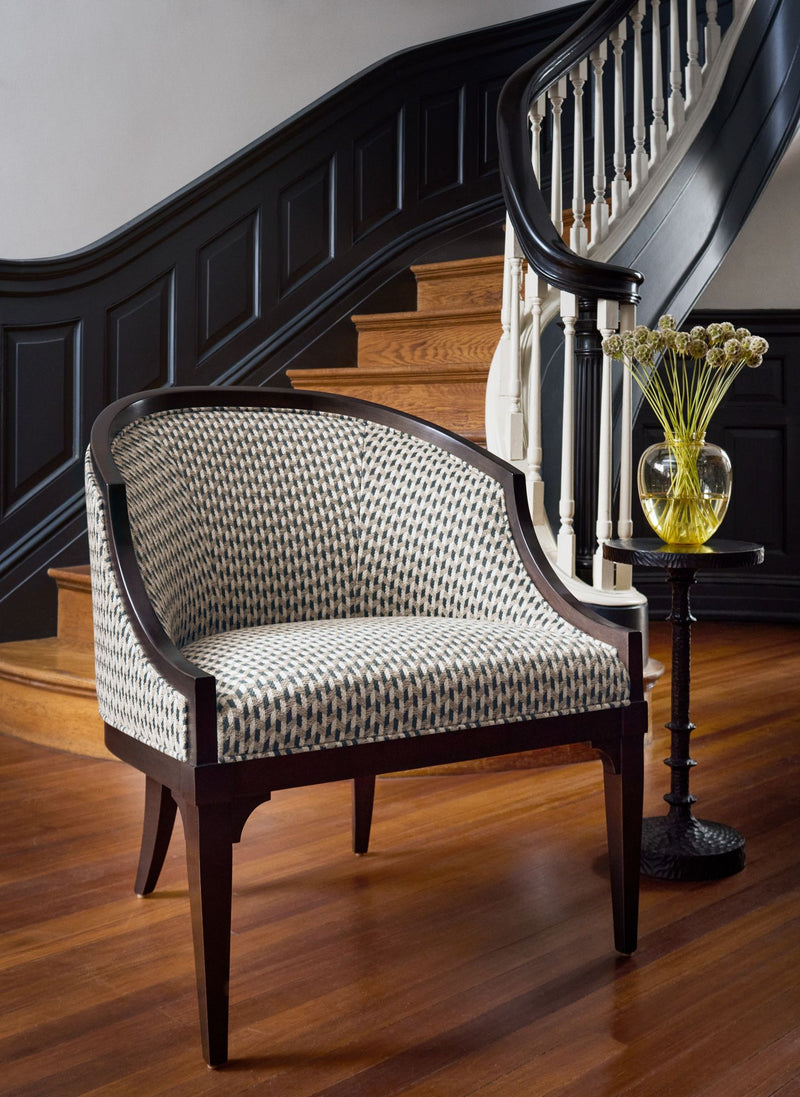 W711312 Hendrick Charcoal Fabric by Thibaut