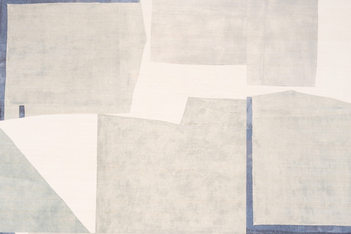 Sea Collage Raffia Sky Wallpaper by Christopher Farr Cloth