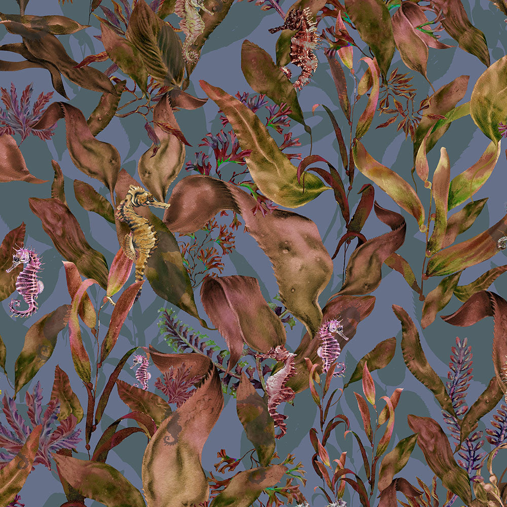 BMHD002/08A Seahorse Mangrove Heart Deco Autumnal Wallpaper by Brand McKenzie