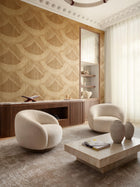 Mestiza Deep Gold Senah Wallpaper by Arte