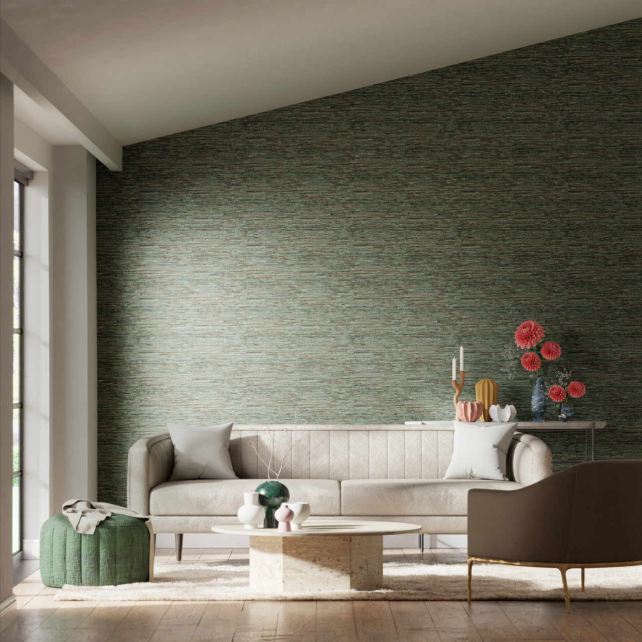 110775 Seri Colour 3 Slate Wallpaper by Harlequin