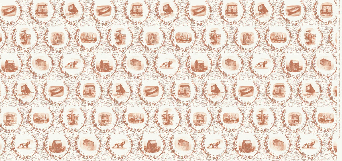 Set the Scene Rust Wallpaper by Christopher Farr Cloth