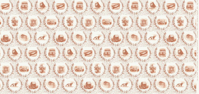 Set the Scene Rust Wallpaper by Christopher Farr Cloth