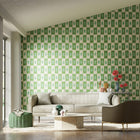 112921 Shiruku Colour 3 Emerald Wallpaper by Harlequin