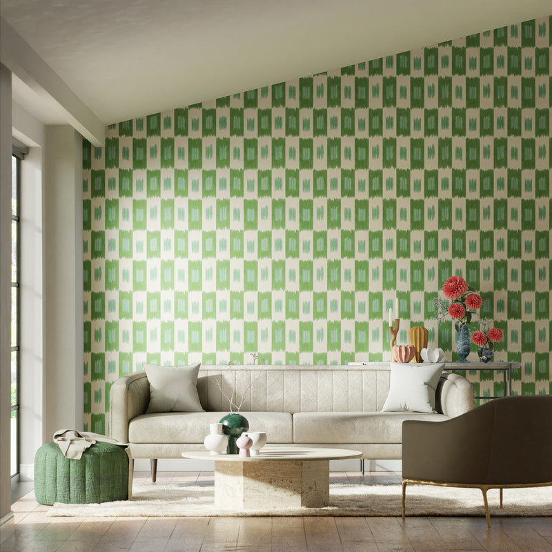 112921 Shiruku Colour 3 Emerald Wallpaper by Harlequin