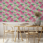 BMHD002/09A Silk Shades Heart Deco Cerise Wallpaper by Brand McKenzie