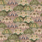 BMHD002/09C Silk Shades Heart Deco Salmon & Olive Wallpaper by Brand McKenzie