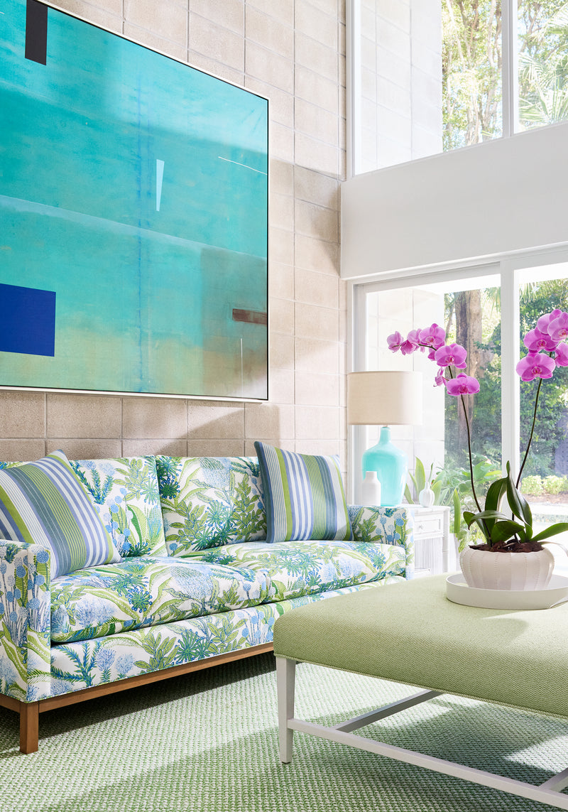 Castaway Flax Soleil Fabric by Thibaut | W81710