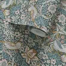 W0171/01 Strawberry Thief William Morris Designs Wallpapers By Clarke & Clarke