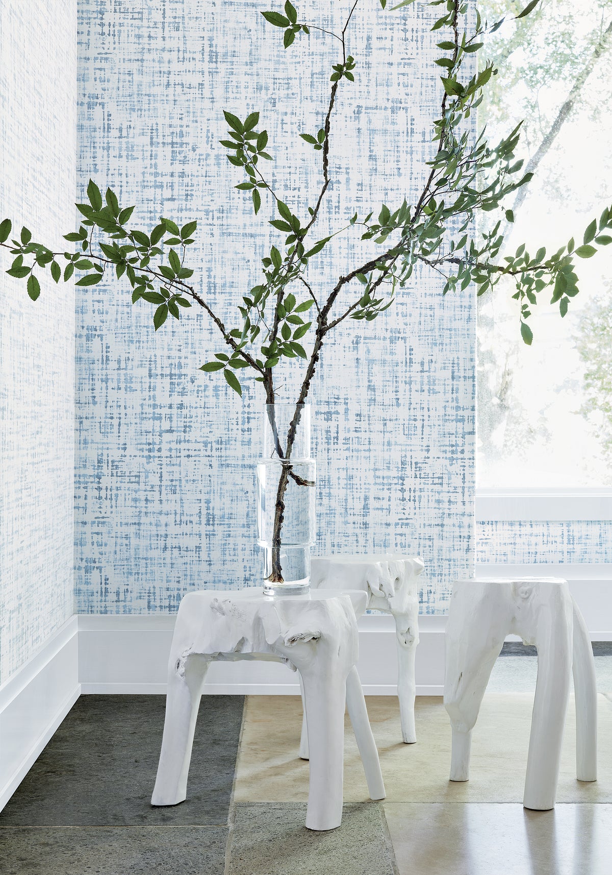 Prisma Surface Resource Linen Mesh Wallpaper By Thibaut | T4039