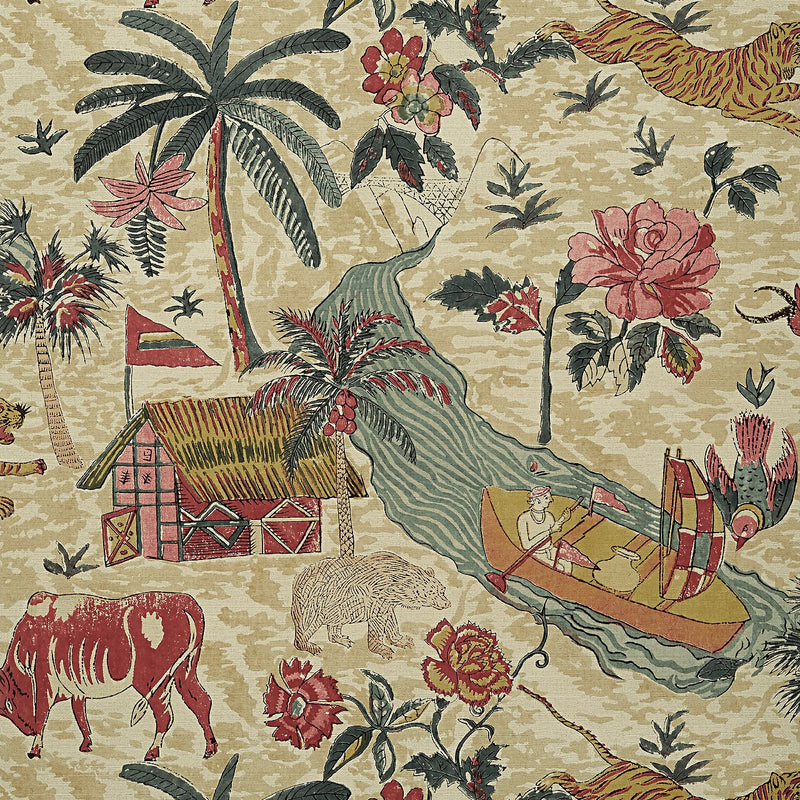 T10233 Tiger Reserve Colony Wallpaper By Thibaut