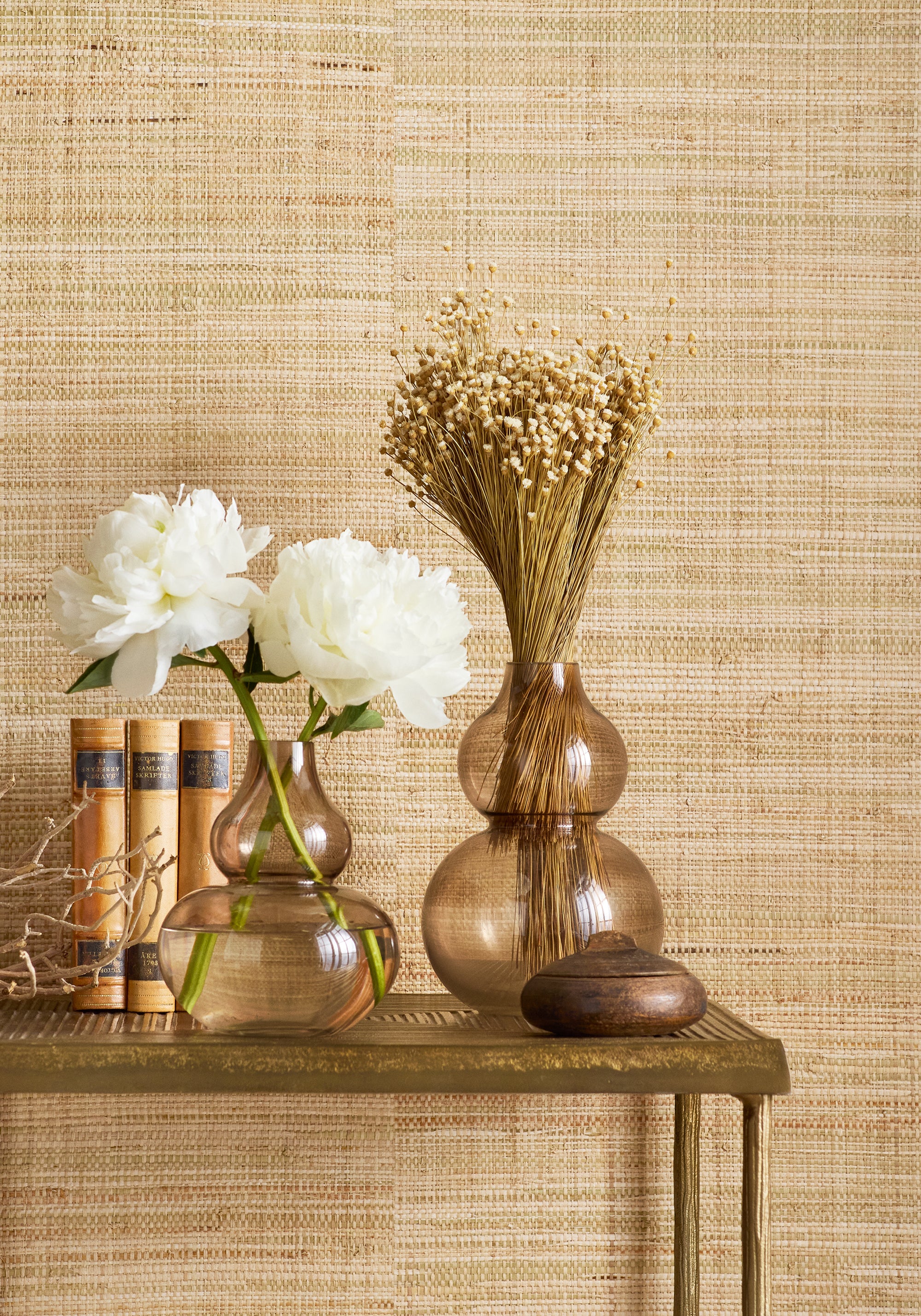T10300 Mackinac Natural Grasscloth Resource 7 Wallpaper by Thibaut