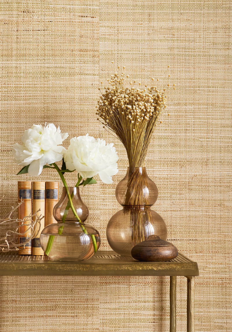 T10300 Mackinac Natural Grasscloth Resource 7 Wallpaper by Thibaut