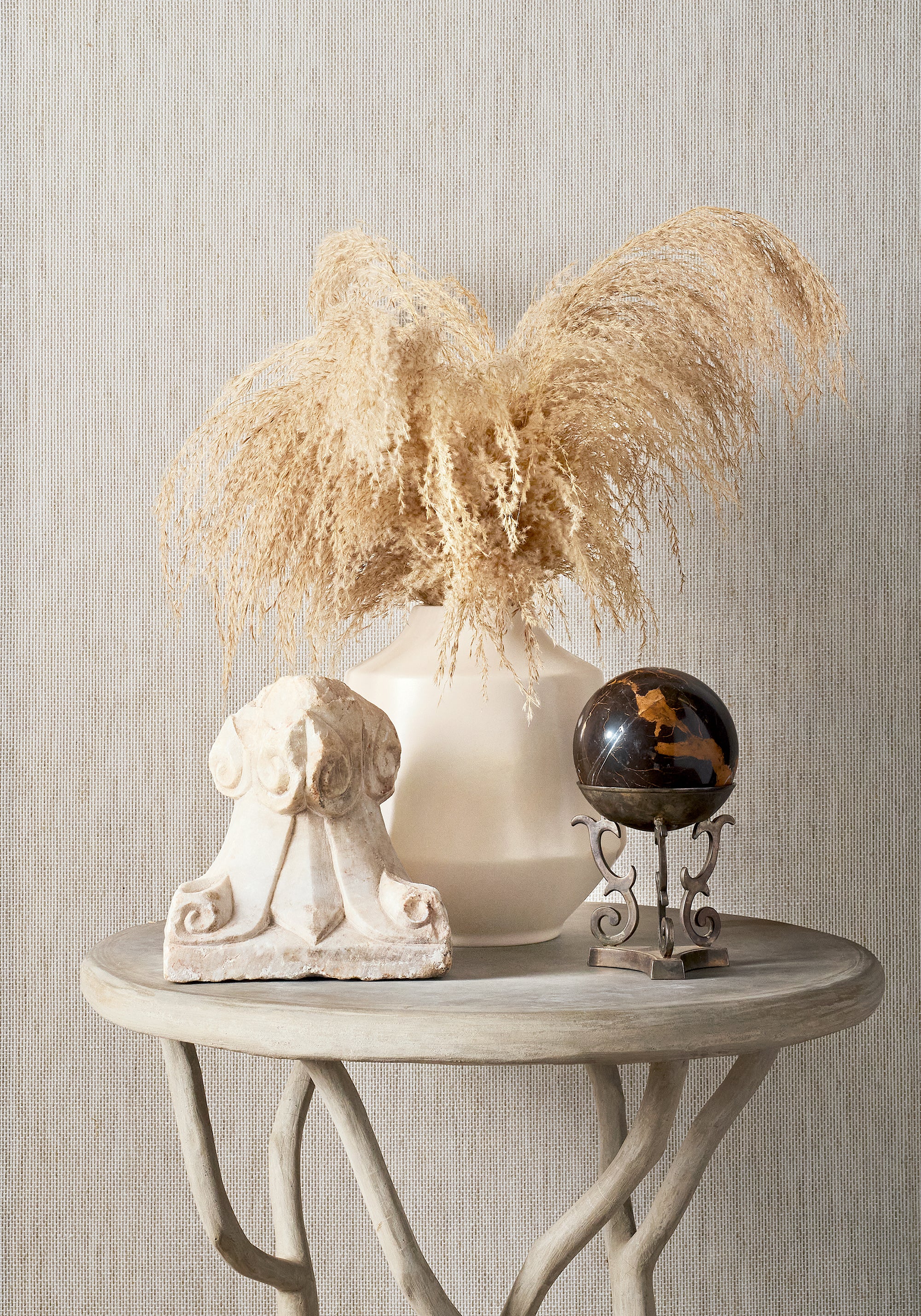 T10316 Lake Shore Off White Grasscloth Resource 7 Wallpaper by Thibaut