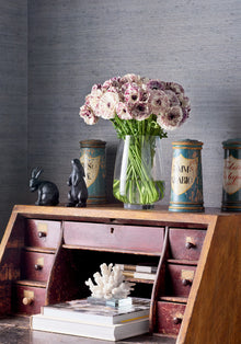 T10332 Montgomery Weave Lavender Grasscloth Resource 7 Wallpaper by Thibaut