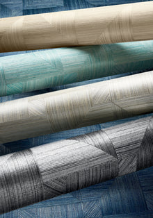 T10342 Bali Weave Black Grasscloth Resource 7 Wallpaper by Thibaut