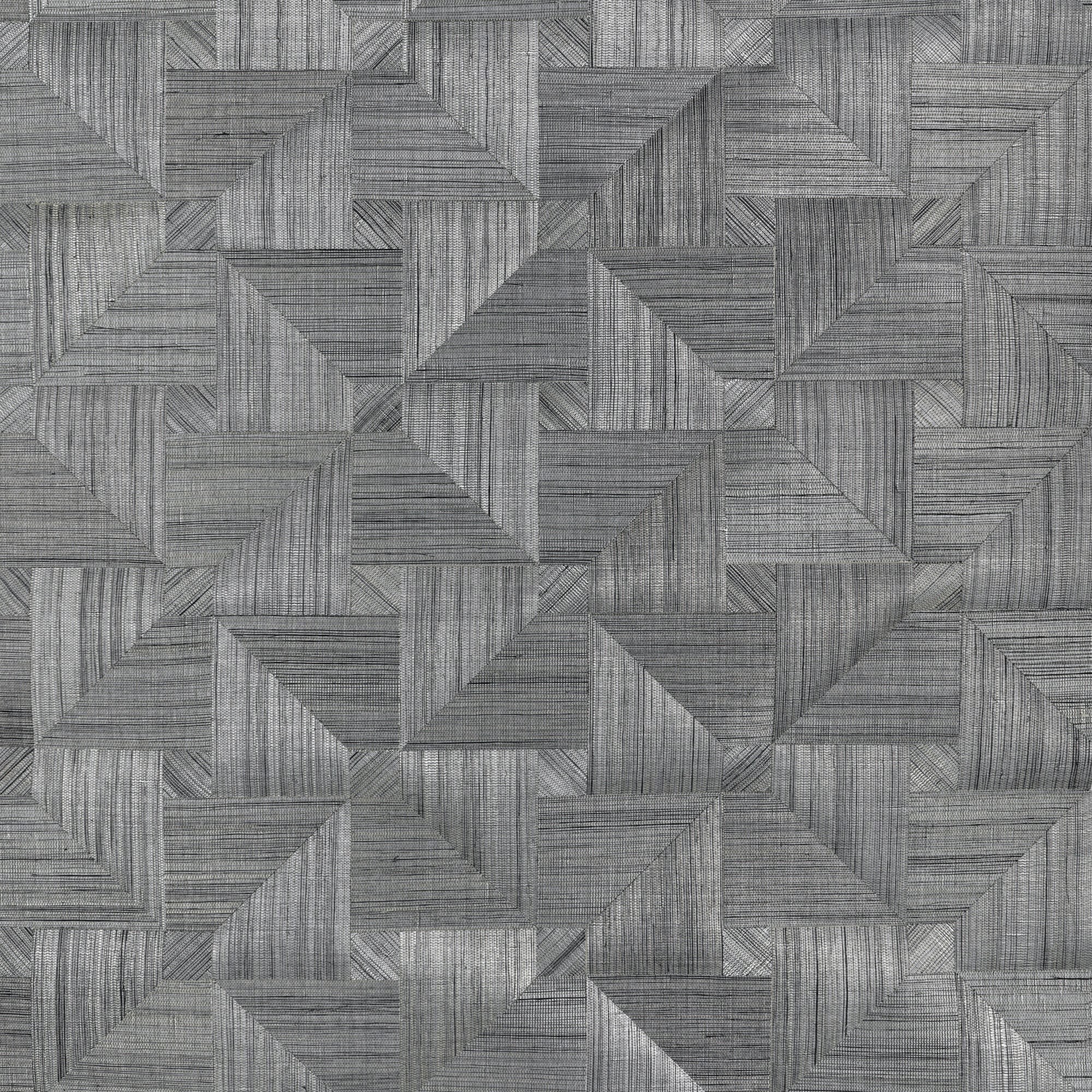 T10342 Bali Weave Black Grasscloth Resource 7 Wallpaper by Thibaut