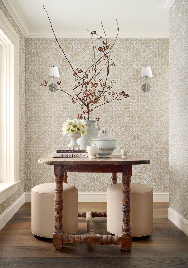 T10381 New England Flax Grasscloth Resource 7 Wallpaper by Thibaut