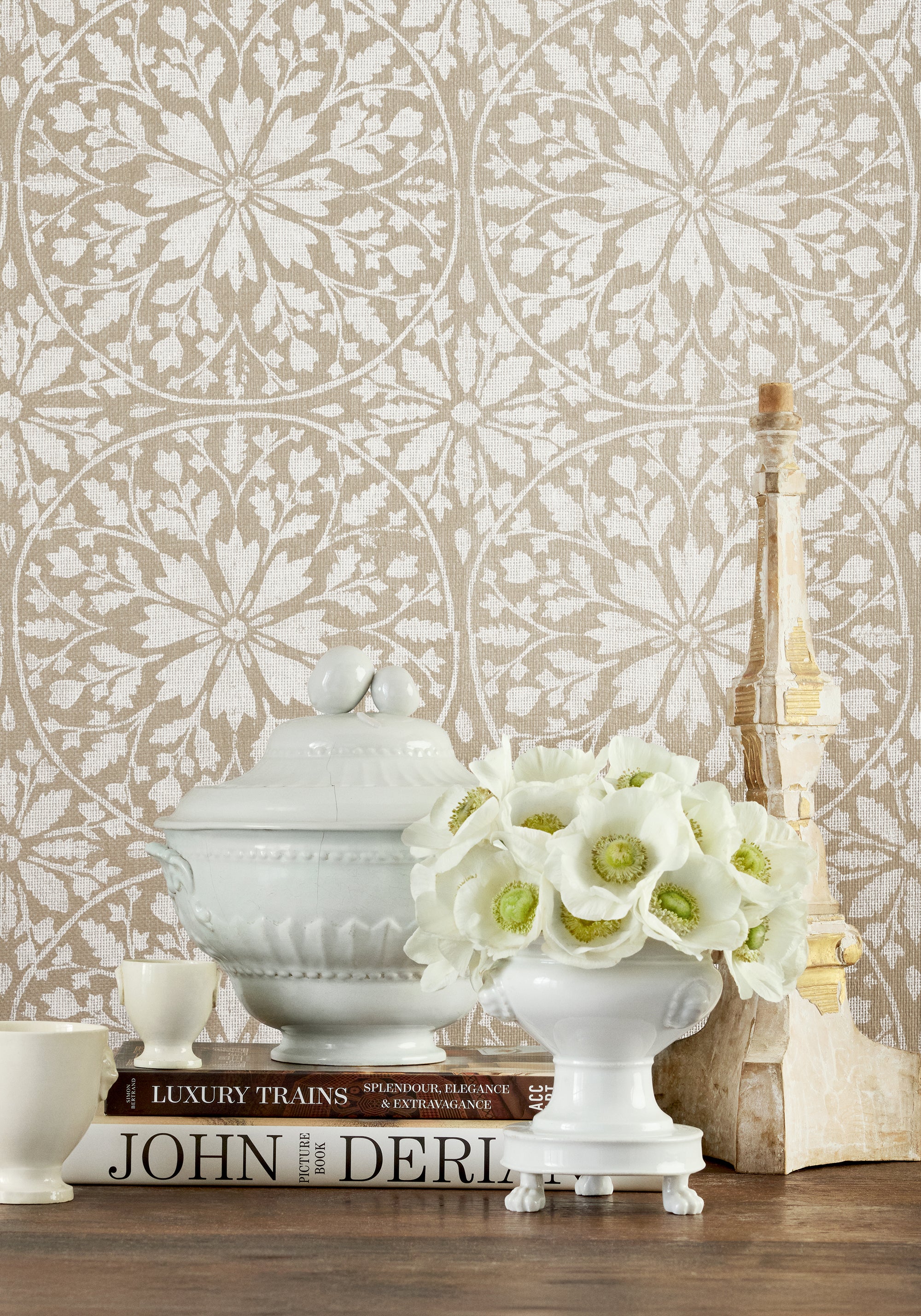 T10381 New England Flax Grasscloth Resource 7 Wallpaper by Thibaut