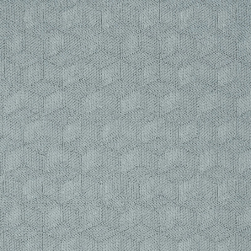 T10420 Milano Square Modern Resource 2 Spa Blue Wallpaper by Thibaut