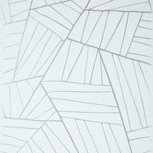 T10439 Jordan Modern Resource 2 Metallic Silver on Soft Blue Wallpaper by Thibaut