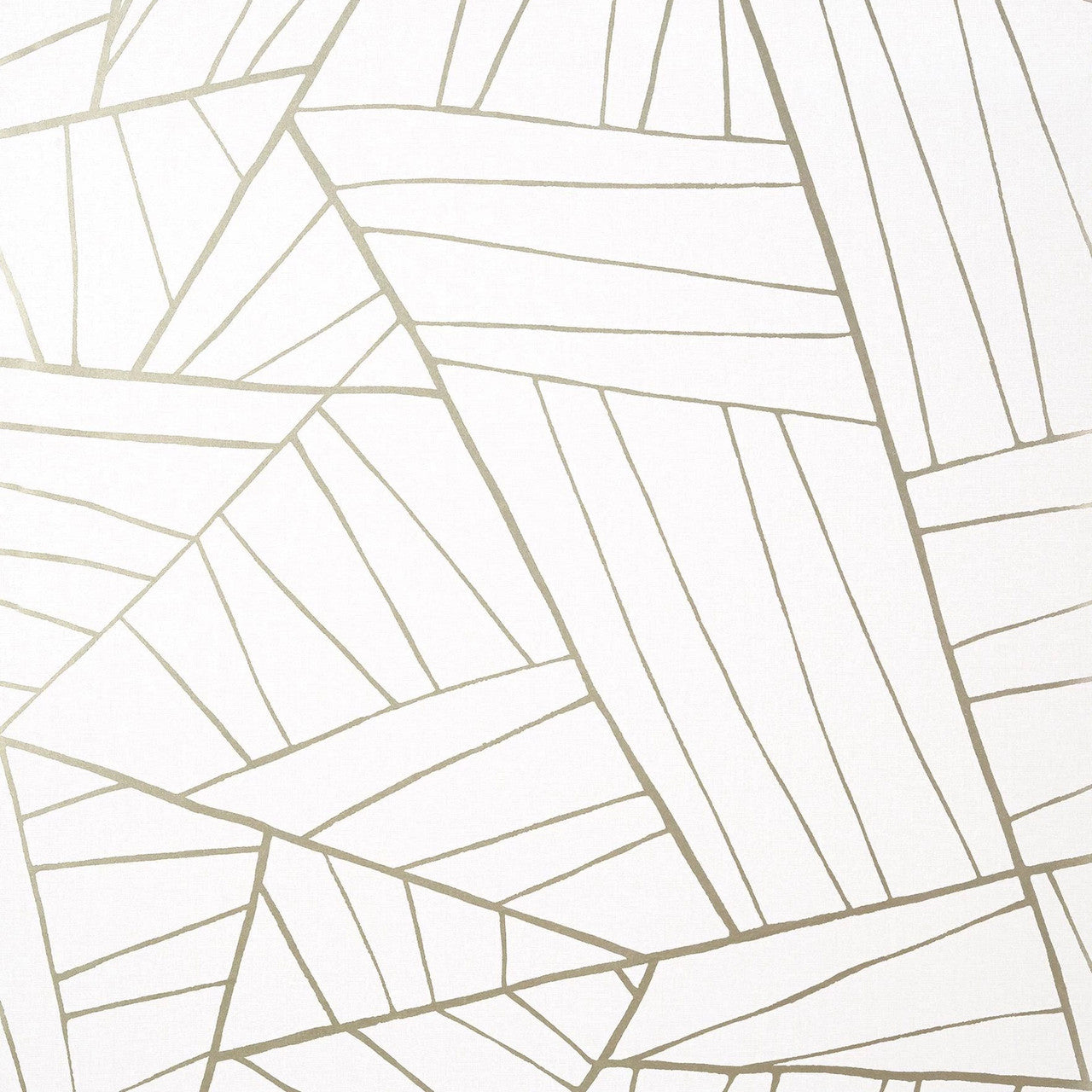 T10440 Jordan Modern Resource 2 Metallic Pewter on White Wallpaper by Thibaut