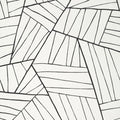 Jordan Modern Resource 2 Black on White Wallpaper by Thibaut