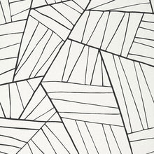 T10444 Jordan Modern Resource 2 Black on White Wallpaper by Thibaut