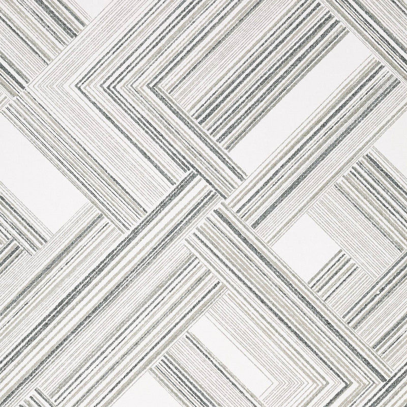 T10450 Telaio Modern Resource 2 Black Wallpaper by Thibaut