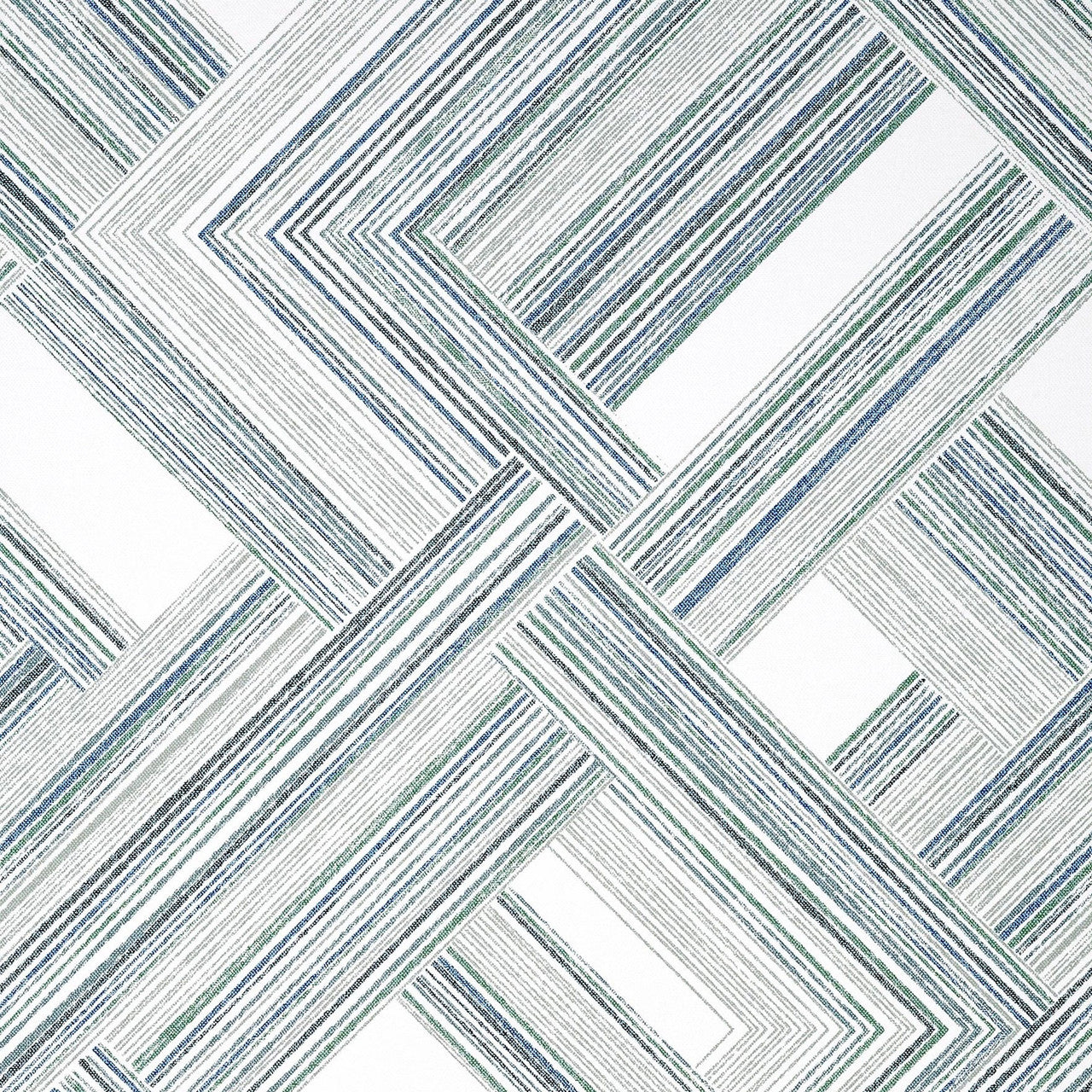 T10452 Telaio Modern Resource 2 Black and Emerald Wallpaper by Thibaut