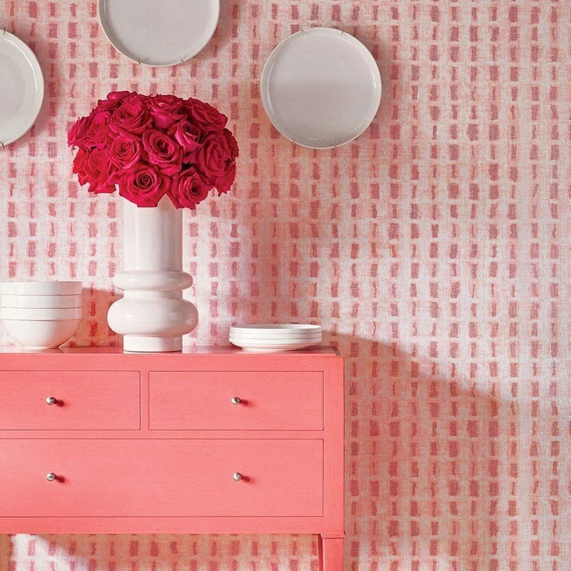 T10470 Tessuto Modern Resource 2 Pink Wallpaper by Thibaut