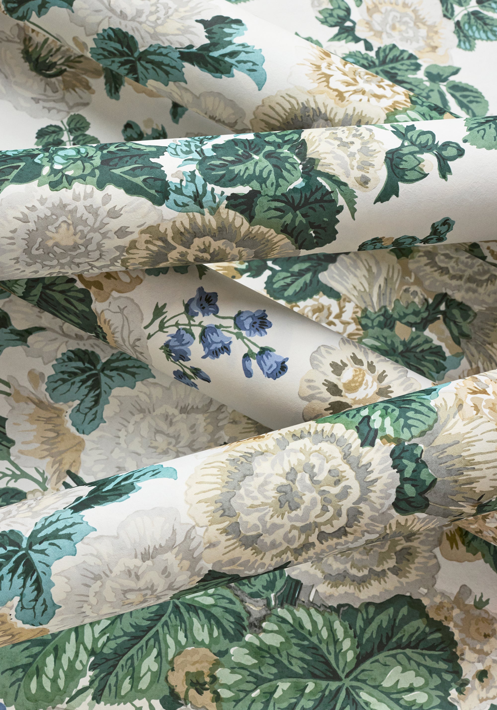 T10510 Hidcote White Boxwood Wallpaper by Thibaut
