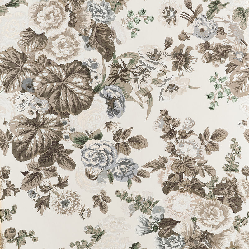 T10511 Hidcote Neutral Boxwood Wallpaper by Thibaut