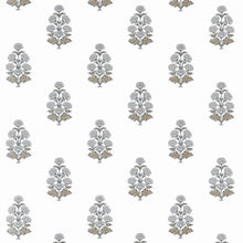 T10520 Audrey Grey Boxwood Wallpaper by Thibaut