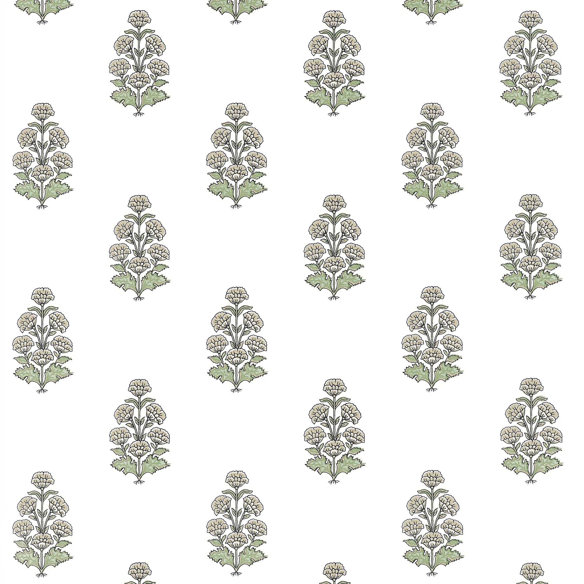 T10522 Audrey Beige Boxwood Wallpaper by Thibaut